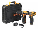 Parafusadeira/furadeira DEKO 3/8 + Parafusadeira Impacto 1/4 DEKO-DKID12XLC1