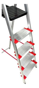 Escada De Alumínio Comfort 5 Degraus Até 150kg Alumasa