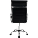 Kit 4 Cadeiras Eames Esteirinha Presidente Escritório Alta Preta